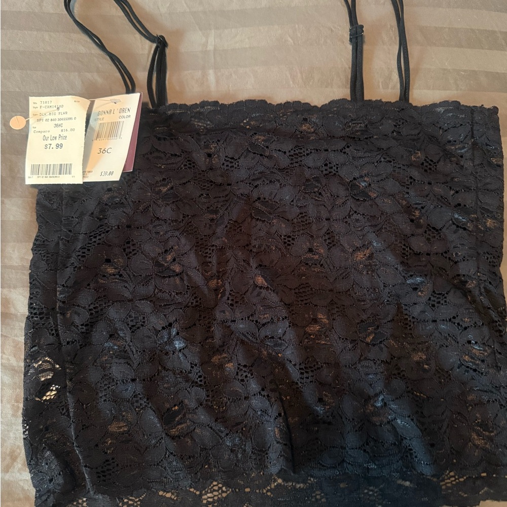 Chic Black Lace Camisole
